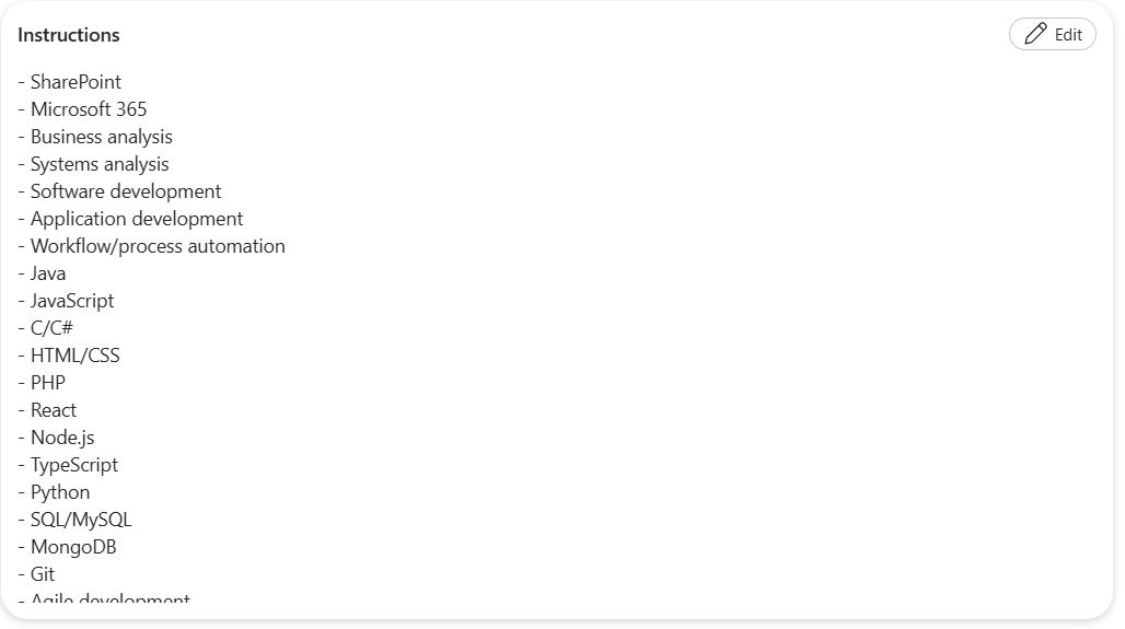 Screenshot 3 of 8 of the Job Search Agent's instructions